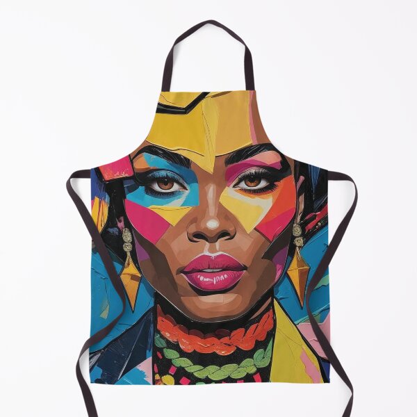 Item preview, Vibrant Abstract Portrait of a Woman with Bold Colors and Geometric Patterns designed and sold by Rue Market.