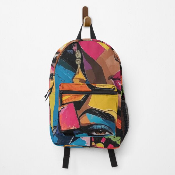 Item preview, Vibrant Abstract Portrait of a Woman with Bold Colors and Geometric Patterns designed and sold by Rue Market.