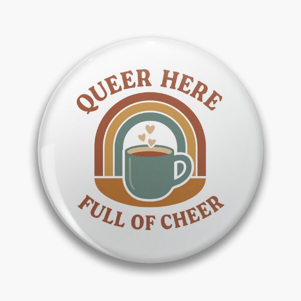 Item preview, Queer Here Full Of Cheer: Cozy Pride LGBTQ Aesthetic Art designed and sold by elynne9.