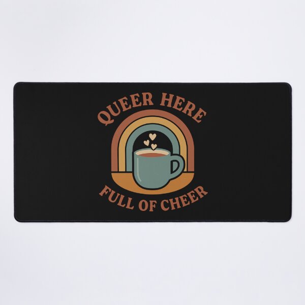 Item preview, Queer Here Full Of Cheer: Cozy Pride LGBTQ Aesthetic Art designed and sold by elynne9.