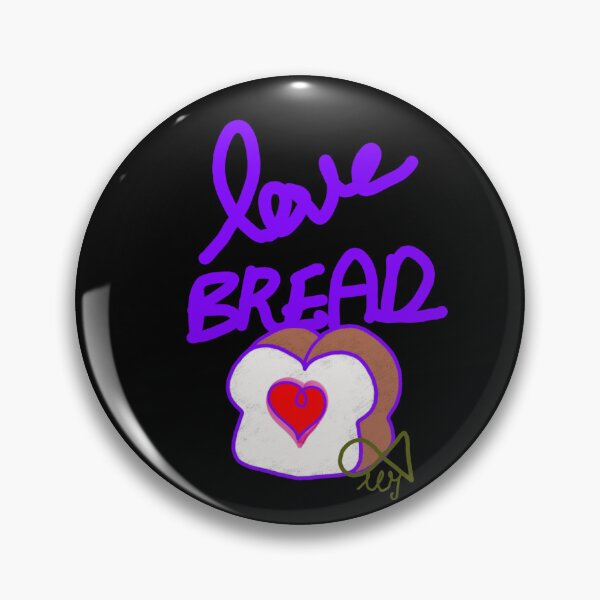 Item preview, LaMaisonOfMY Love or Bread? Toasty Dilemma - Cute Handdrawn Bread COLLECTION No.1 ON BLACK designed and sold by LaMaisonOfMY.