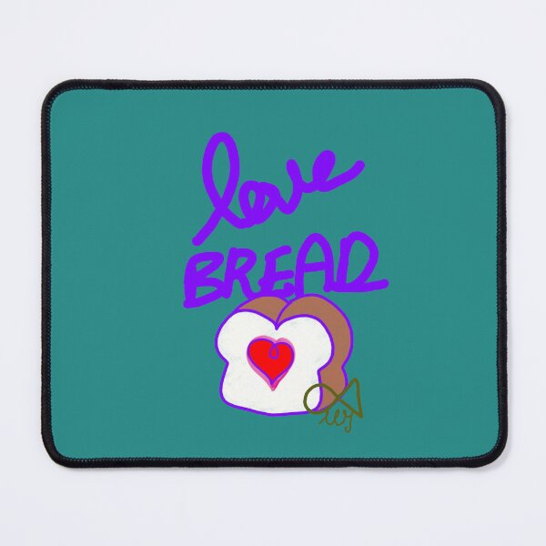 Item preview, LaMaisonOfMY Love or Bread? Toasty Dilemma - Cute Handdrawn Bread COLLECTION No.1 BLACK TEXT designed and sold by LaMaisonOfMY.