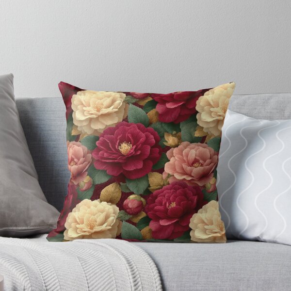 Artikelvorschau, Elegantes nahtloses Blumenmuster mit üppigen Blüten entworfen und verkauft von RGShirtWorks.