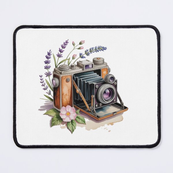 Item preview, Watercolor Camera Floral designed and sold by Roya10.