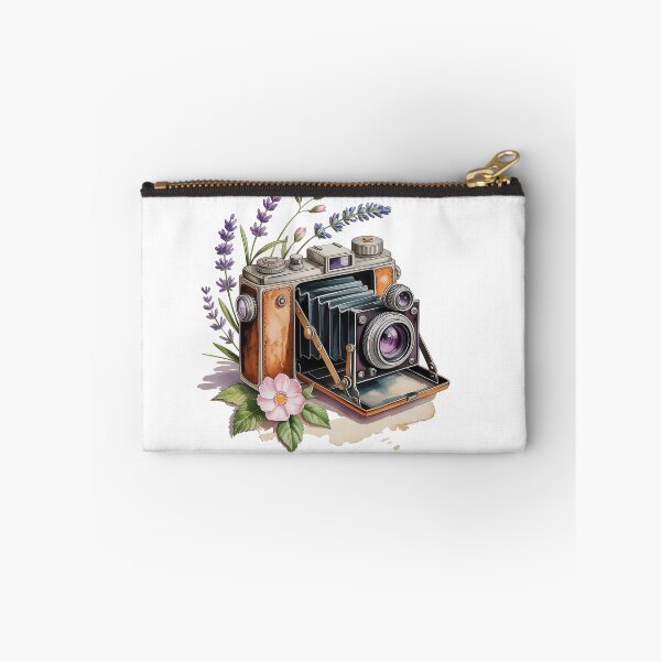 Item preview, Watercolor Camera Floral designed and sold by Roya10.
