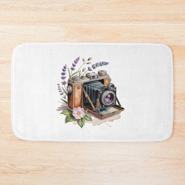 Item preview, Watercolor Camera Floral designed and sold by Roya10.