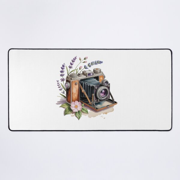 Item preview, Watercolor Camera Floral designed and sold by Roya10.