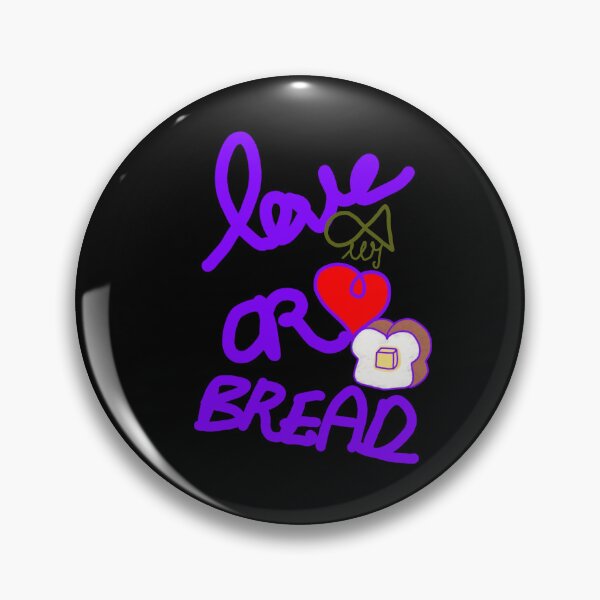 Item preview, LaMaisonOfMY Love or Bread? Toasty Dilemma - Cute Handdrawn Bread COLLECTION No.2 ON BLACK designed and sold by LaMaisonOfMY.