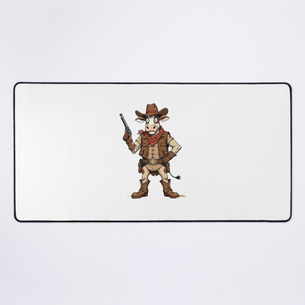 Item preview, Cowboy Cow Chaos Wild West Moo-slinger Cartoon designed and sold by AngelSecret786.