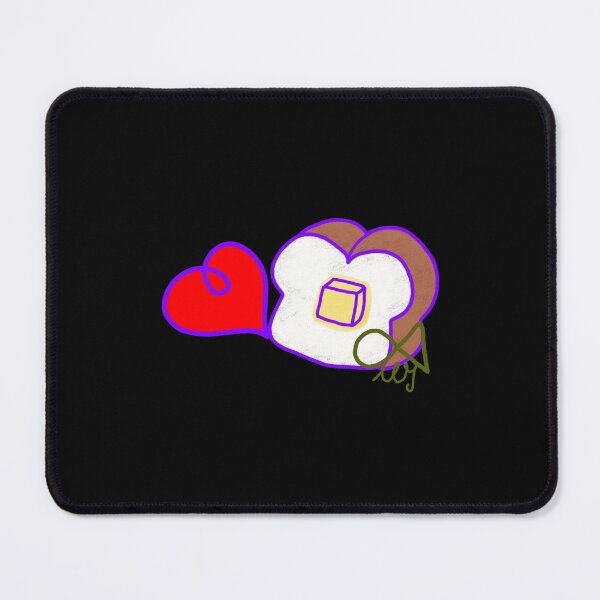Item preview, LaMaisonOfMY Love or Bread? Toasty Dilemma - Cute Handdrawn Bread COLLECTION No.4 ON BLACK designed and sold by LaMaisonOfMY.