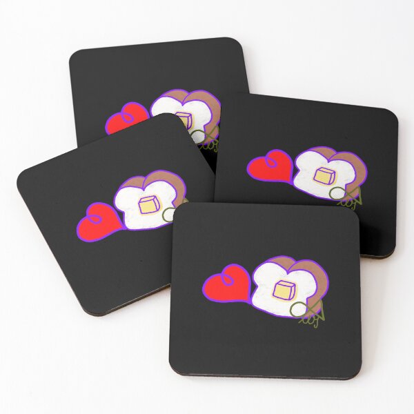 Item preview, LaMaisonOfMY Love or Bread? Toasty Dilemma - Cute Handdrawn Bread COLLECTION No.4 ON BLACK designed and sold by LaMaisonOfMY.