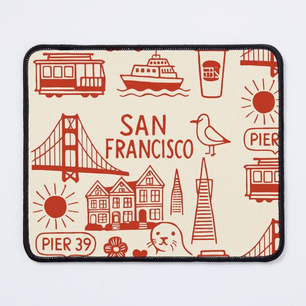 Item preview, San Francisco City Doodles – Travel Aesthetic Design designed and sold by GracefulPODshop.
