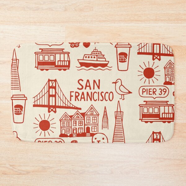 Item preview, San Francisco City Doodles – Travel Aesthetic Design designed and sold by GracefulPODshop.