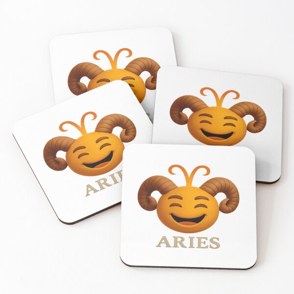 Item preview, Funny and expressive Aries emoji – adorable and funny 3D design designed and sold by ArteJorge48.