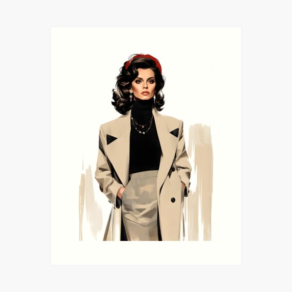 Item preview, Retro Stylish Beauty designed and sold by AiFantasticArt.