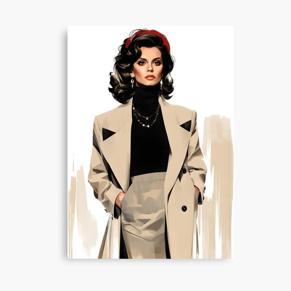 Item preview, Retro Stylish Beauty designed and sold by AiFantasticArt.