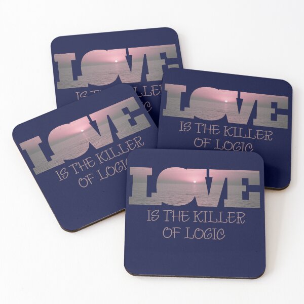 Item preview, Sunset Love Quote T-Shirt – Love Is the Killer of Logic designed and sold by SmyrnaArtGalery.