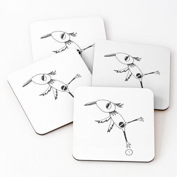 Item preview, Surreal Bird of Reverent Headship|Resh ר|Hebrew Letter Art|Black and White Design designed and sold by Aster Atelier.