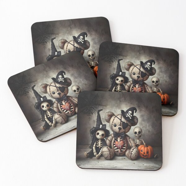 Item preview, "Halloween Ted and friends" designed and sold by JacquiTaylorArt.
