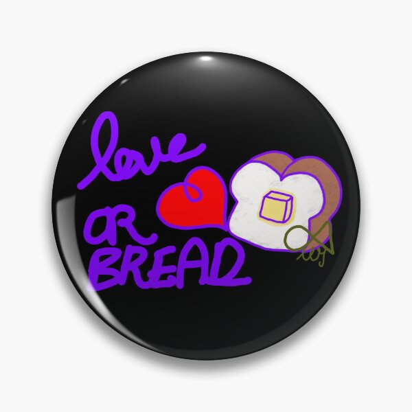 Item preview, LaMaisonOfMY Love or Bread? Toasty Dilemma - Cute Handdrawn Bread COLLECTION No.6 ON BLACK designed and sold by LaMaisonOfMY.