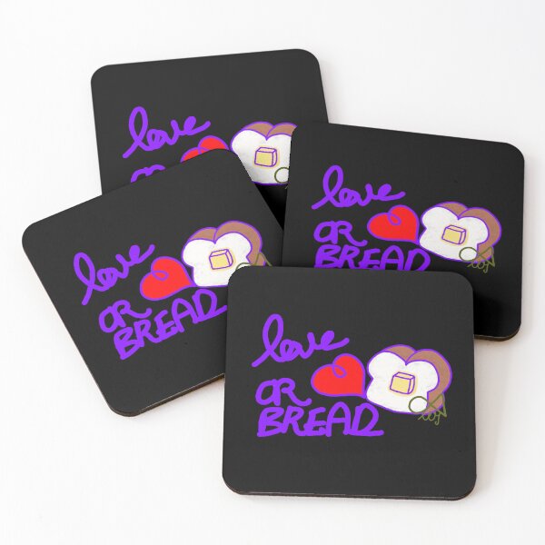 Item preview, LaMaisonOfMY Love or Bread? Toasty Dilemma - Cute Handdrawn Bread COLLECTION No.6 ON BLACK designed and sold by LaMaisonOfMY.