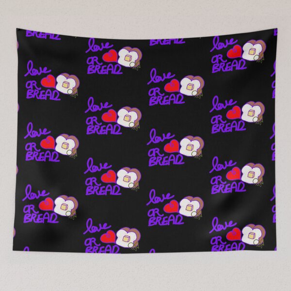 Item preview, LaMaisonOfMY Love or Bread? Toasty Dilemma - Cute Handdrawn Bread COLLECTION No.6 ON BLACK designed and sold by LaMaisonOfMY.