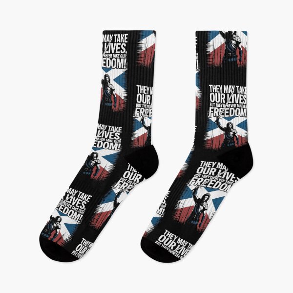Item preview, Braveheart quote, They may take our lives, but they'll never take our freedom! designed and sold by Philip-p22.
