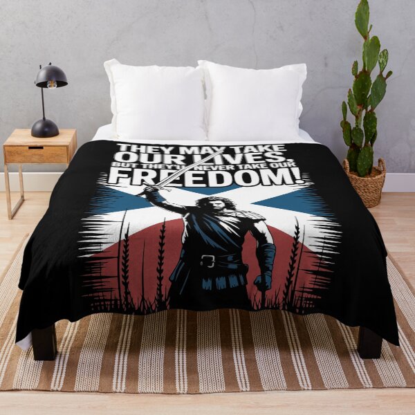 Item preview, Braveheart quote, They may take our lives, but they'll never take our freedom! designed and sold by Philip-p22.