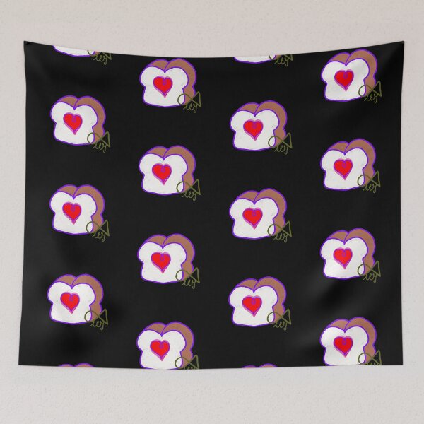 Item preview, LaMaisonOfMY Love or Bread? Toasty Dilemma - Cute Handdrawn Bread COLLECTION No.7 ON BLACK designed and sold by LaMaisonOfMY.