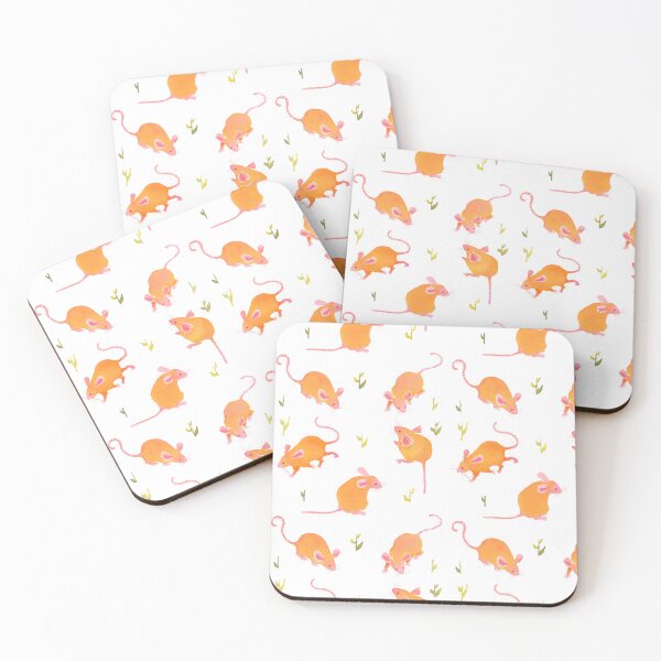 Item preview, Ginger Mouse - Repeating Mice Pattern designed and sold by Leila's Doodles.