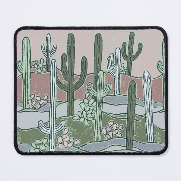 Item preview, Sonoran Saguaros red designed and sold by Tina Bellina Designs.