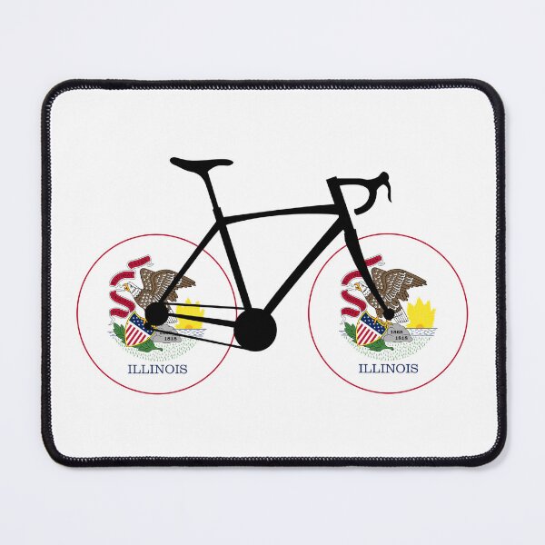Item preview, Illinois Flag Cycling designed and sold by Esskay Designs.