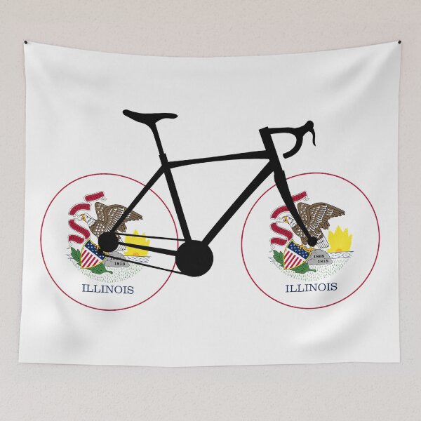 Item preview, Illinois Flag Cycling designed and sold by Esskay Designs.