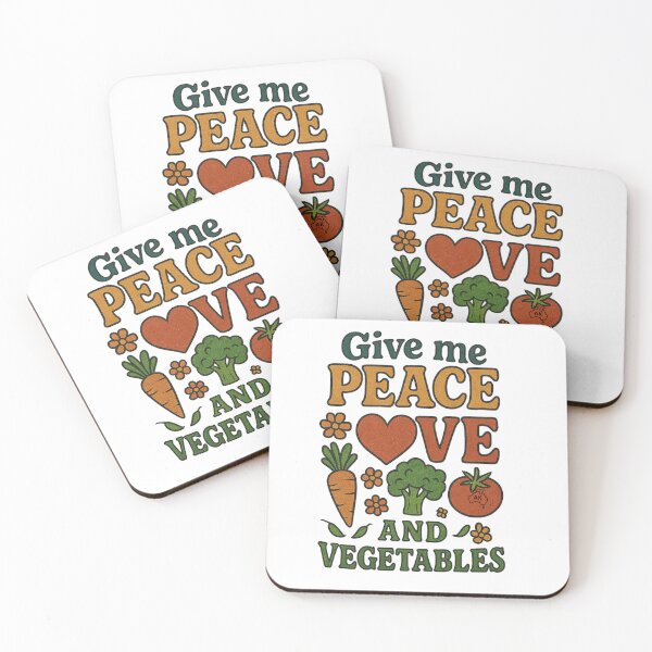 Item preview, Give me Peace, Love & Vegetables designed and sold by Andykinoz.