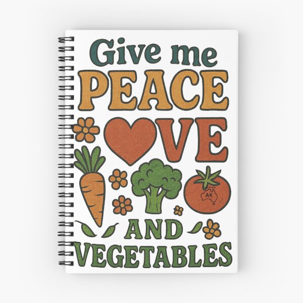 Item preview, Give me Peace, Love & Vegetables designed and sold by Andykinoz.