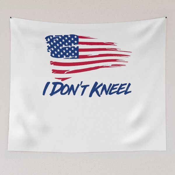 Item preview, I Don't Kneel -Happy Independence Day- Patriotic Stand For The Flag-USA 4th of July designed and sold by Al Collections.