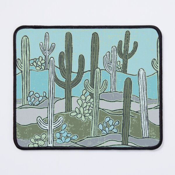 Item preview, Sonoran Saguaros blue designed and sold by Tina Bellina Designs.