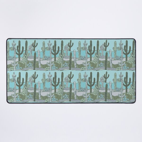 Item preview, Sonoran Saguaros blue designed and sold by Tina Bellina Designs.