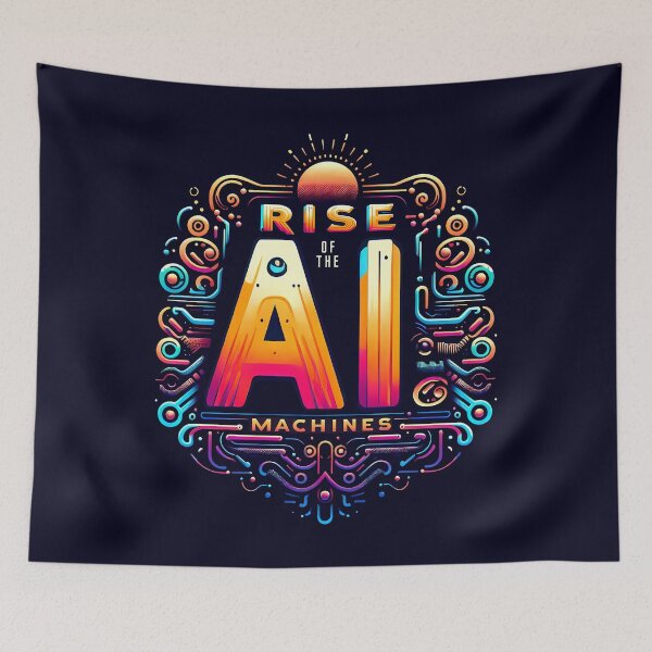 Item preview, Rise of the AI machines, typography designed and sold by maxmaj.