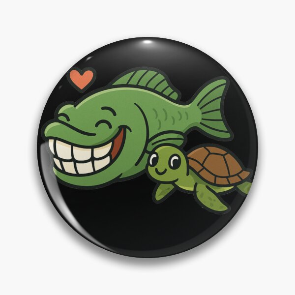 Item preview, Parrot Fish and Little Turtle designed and sold by DamioPolArt.
