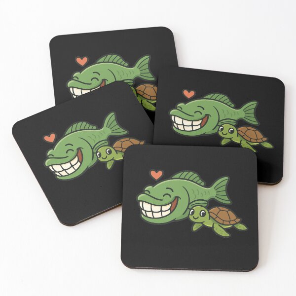 Item preview, Parrot Fish and Little Turtle designed and sold by DamioPolArt.