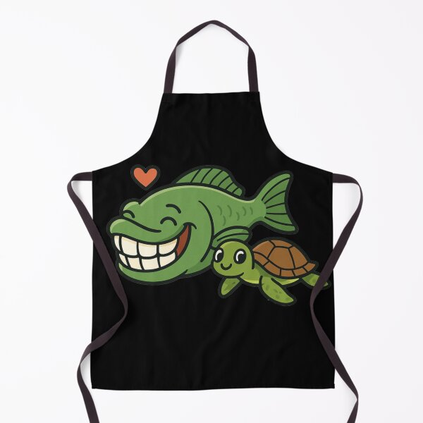 Item preview, Parrot Fish and Little Turtle designed and sold by DamioPolArt.