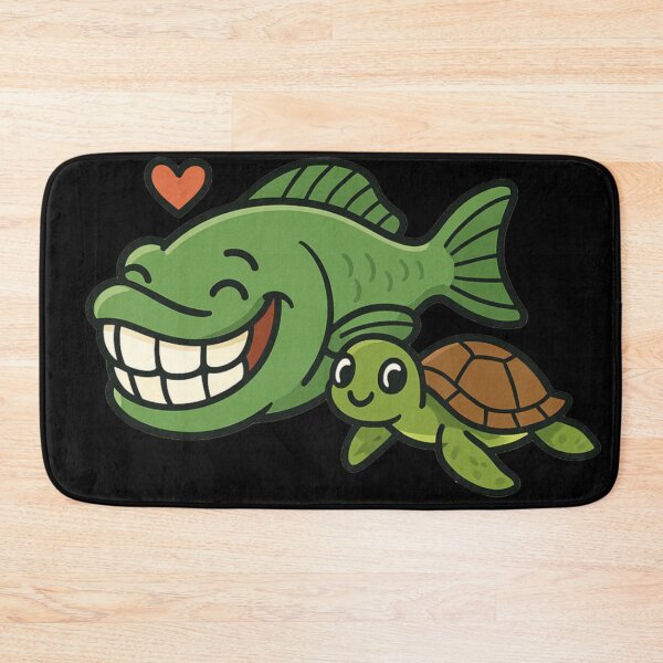 Item preview, Parrot Fish and Little Turtle designed and sold by DamioPolArt.