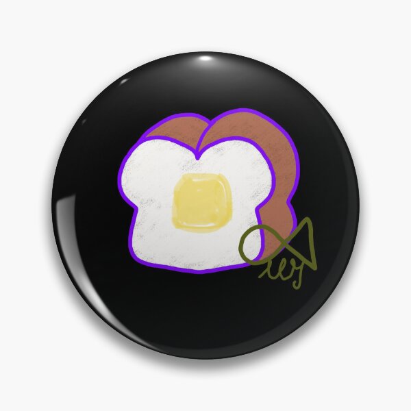 Item preview, LaMaisonOfMY Love or Bread? Toasty Dilemma - Cute Handdrawn Bread COLLECTION No.8 ON BLACK designed and sold by LaMaisonOfMY.