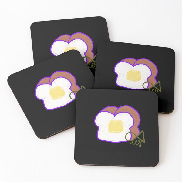 Item preview, LaMaisonOfMY Love or Bread? Toasty Dilemma - Cute Handdrawn Bread COLLECTION No.8 ON BLACK designed and sold by LaMaisonOfMY.