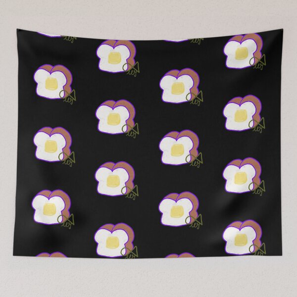 Item preview, LaMaisonOfMY Love or Bread? Toasty Dilemma - Cute Handdrawn Bread COLLECTION No.8 ON BLACK designed and sold by LaMaisonOfMY.