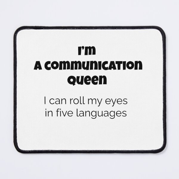 Item preview, Funny Communication Queen Shirt – Eye Roll Master in 5 Languages – Sarcastic Multilingual Quote Tee, communication queen shirt, sarcastic quote tee, funny women’s t-shirt, language humor shirt designed and sold by BrewtifulMugs.