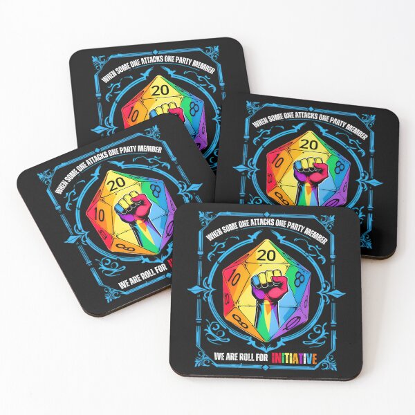 Item preview, When Someone Attacks One Party Member , We All Roll For Initiative, RPG Dice LGBT Ally - Lgbt Pride Month designed and sold by DosihakDesigns.