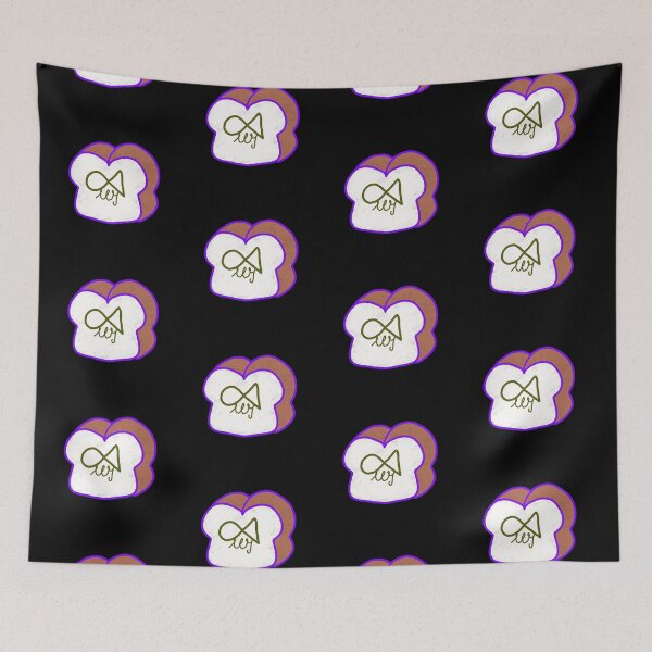 Item preview, LaMaisonOfMY Love or Bread? Toasty Dilemma - Cute Handdrawn Bread COLLECTION No.10 ON BLACK designed and sold by LaMaisonOfMY.