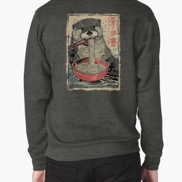 Artikel-Vorschau von Otter Ramen Nudeln – Kawaii Japanische Food Art T-Shirt, designt und verkauft von Gaviani Desing Studio.